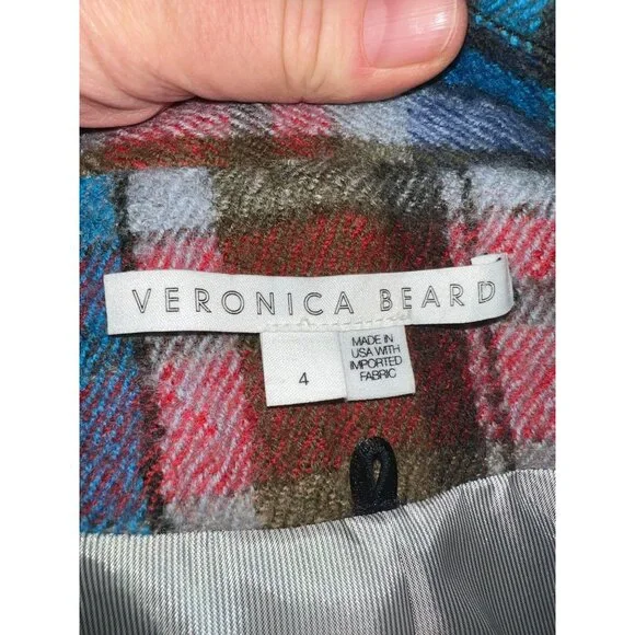 New VERONICA BEARD India Patchwork Dickey Coat Size 4